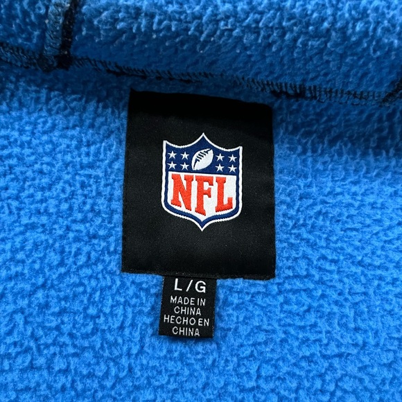 NFL San Diego Chargers Blue Fleece Hoodie Jacket Men’s Size Large - Picture 3 of 5